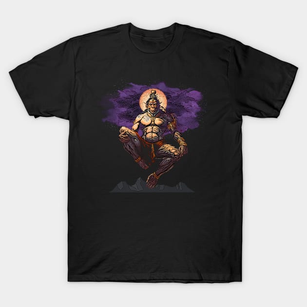 Hanuman in the Moon T-Shirt by Neti Neti